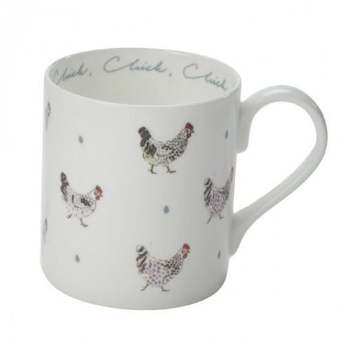 Sophie Allport Chicken and Egg White Mug Standard Size