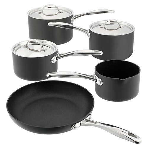 Stellar 6k Hard Anodised 5 Piece Pan Set Stellar 6k Hard Anodised 5 Piece Pan Set