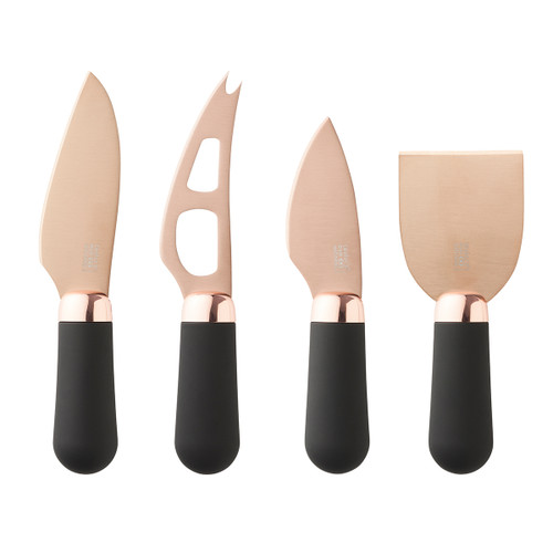 Taylors Eye Witness Brooklyn Rose Gold 4 Piece Cheese Knife Set