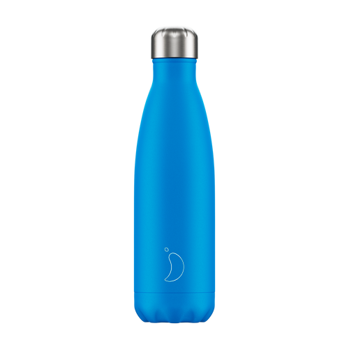 Chilly’s Neon Blue 500ml Water Bottle