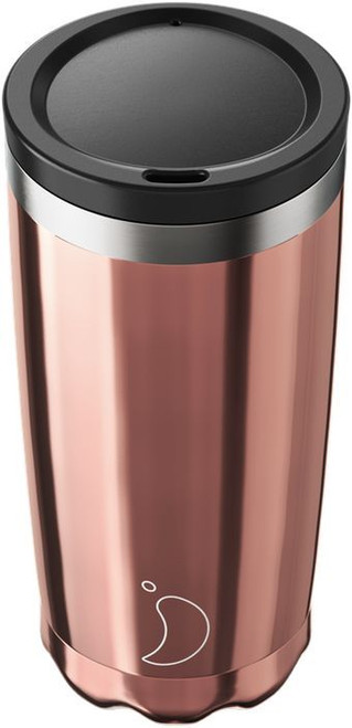 Chillys 500ml Chrome Rose Gold Coffee Cup Chillys 500ml Chrome Rose Gold Coffee Cup