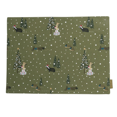 Sophie Allport Fabric Placemat - Festive Forest