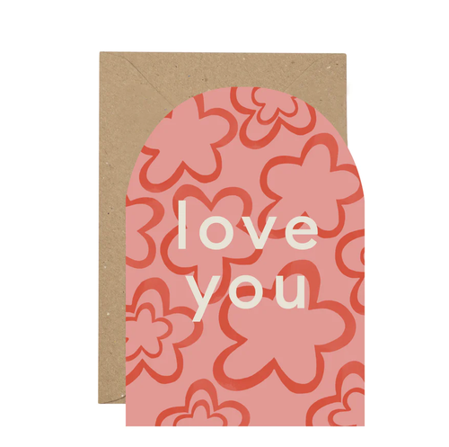 Plewsy Love You Curved Card