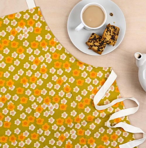 Plewsy Retro Floral Adult Apron