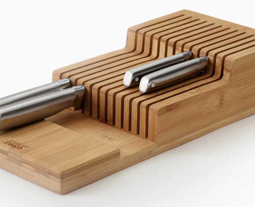 Joseph Joseph DrawerStore Bamboo 2 tier Knife Organiser - Large