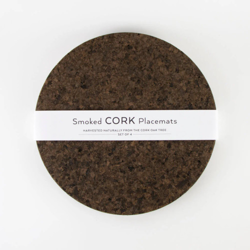Liga Smoked Cork Placemats Set 4