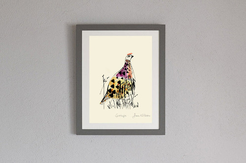 Sam Wilson Grouse Archival Print Framed Sam Wilson Grouse Archival Print Framed