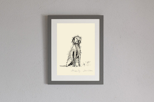 Sam Wilson Shaggy Dog Print Framed