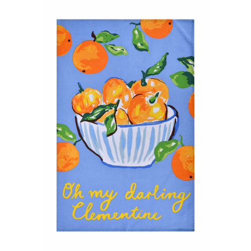 Summer Fruits Cotton Tea Towel Clementine