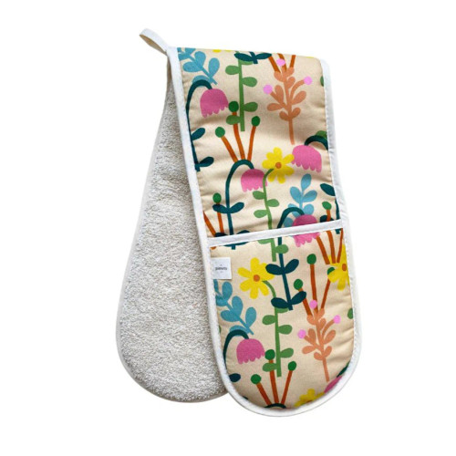 Plewsy Posy Floral Oven Gloves