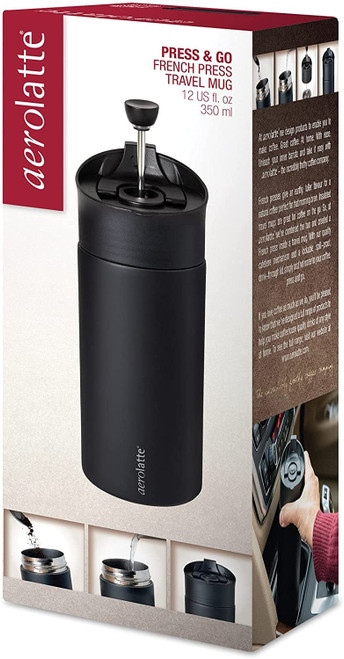 Aerolatte Press and Go French Press Travel Mug 350ml
