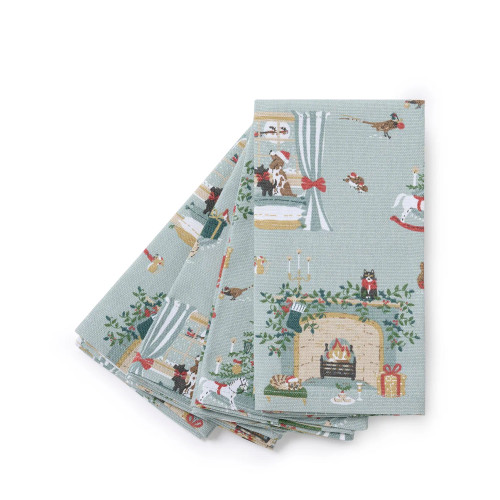 Sophie Allport Napkins - Set Of 4 - Cosy Christmas