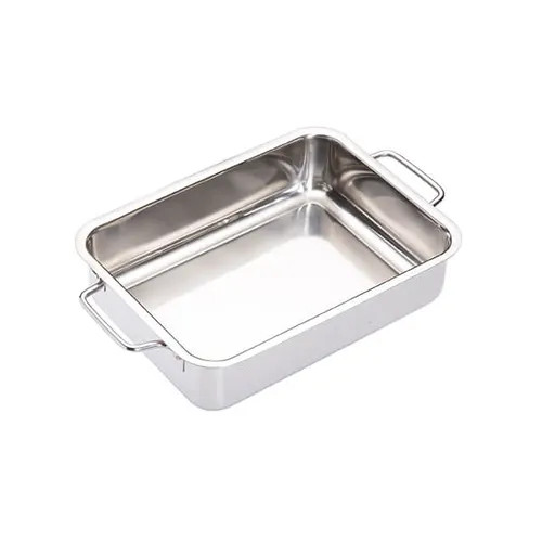 MasterClass Stainless Steel Heavy Duty Roasting Pan 32 x 23cm