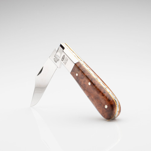 Taylors Eye Witness Premier Collection Barlow Knife Amboyna Burr - Worked Back