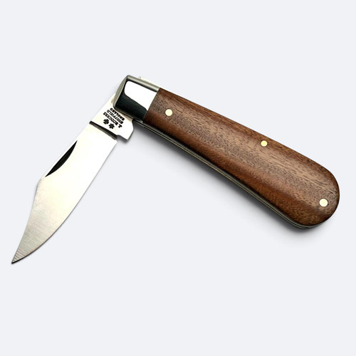 Joseph Rodgers Clip Point Pocket Knife Matt Blade Hardwood Scales