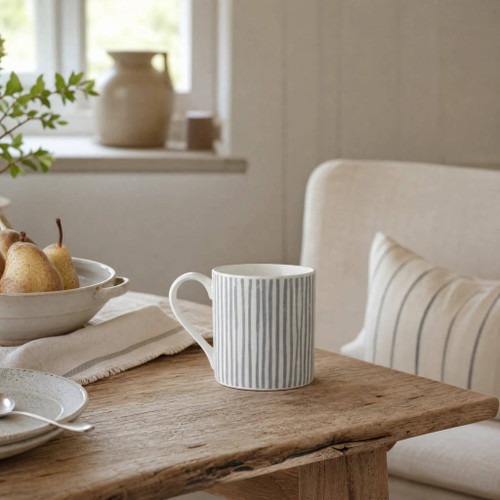 Sam Wilson Grey Stripe Mug