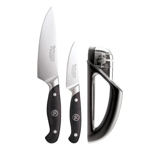 Robert Welch Professional Kitchen Knife Set with Knife Sharpener