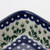 Polish Pottery 20cm Square Lasagne Oven Serving Dish - Love Leaf