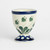 Polish Pottery Egg Cup - Love Leaf