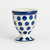 Polish Pottery Egg Cup - Small Blue Dot