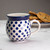 Polish Pottery 330ml Gents Mug - Small Blue Dot