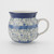 Polish Pottery 210ml Lady Mug - Forget-Me-Not