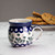 Polish Pottery 210ml Lady Mug - Love Leaf