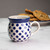 Polish Pottery 210ml Lady Mug - Small Blue Dot