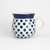 Polish Pottery 210ml Lady Mug - Small Blue Dot