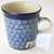 Polish Pottery 130ml Mini Mug - Doodle