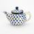 Polish Pottery 390ml Small 1 Cup Teapot - Small Blue Dot