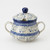 Polish Pottery Sugar Bowl - Forget-Me-Not