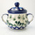 Polish Pottery Sugar Bowl - Love Leaf