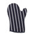 Rushbrookes Butchers Stripe Gauntlet Oven Glove