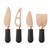 Taylors Eye Witness Brooklyn Rose Gold 4 Piece Cheese Knife & Block Set