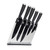 Taylors Eye Witness Juno Chrome 5 Piece Kitchen Knife Block Set