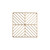 T&G Deco Square Trivet Satin Gold