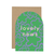 Plewsy Lovely News Curved Card Green and Purple