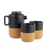 Liga Tea for Two Gift Set Teapot and 2 Mugs - Matt Black