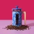 La Cafetière Pisa 8 Cup 1L Stainless Steel Cafetiere, Blu Fiorato