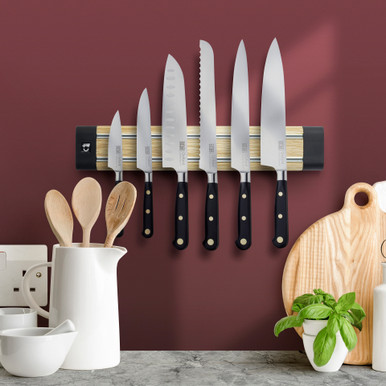 Magnetic Knife Rack - Aluminium 360mm Bisbell