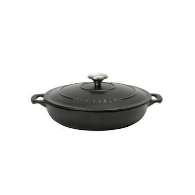 Chasseur Cast Iron Shallow Round 24cm Serving Casserole 1.5L