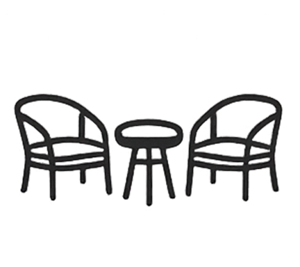 Patio Set (two chairs and small table)