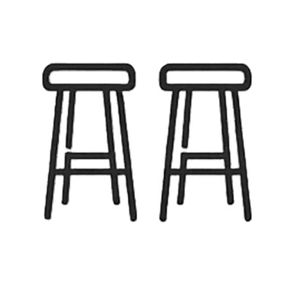 Bar Stools Set of 2