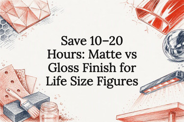 Save 10–20 Hours: Matte vs Gloss Finish for Life Size Figures