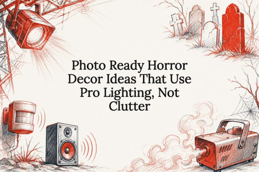 Photo Ready Horror Decor Ideas That Use Pro Lighting, Not Clutter