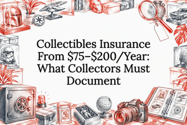 Collectibles Insurance From $75–$200/Year: What Collectors Must Document