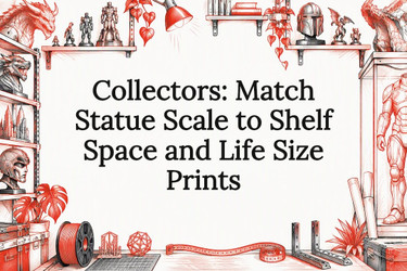 Collectors: Match Statue Scale to Shelf Space and Life Size Prints