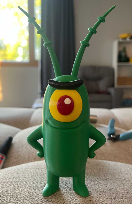 10" Plankton from SpongeBob Keylor 3dCurioPrints 3dcurioprints.com New 79.99 