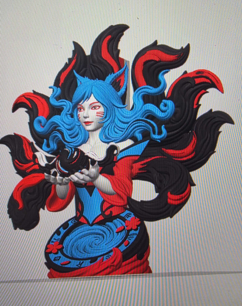 10" Nine tail fox spirit bust 3dCurioPrints 3dcurioprints.com New 109.99 